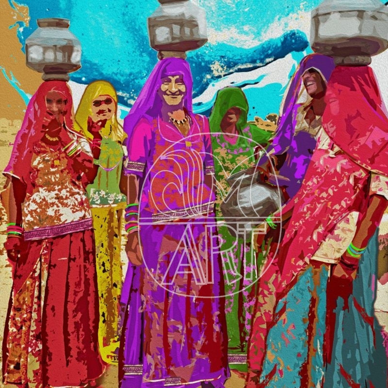Women of Chanot village, Jaisalmer, Rajasthan