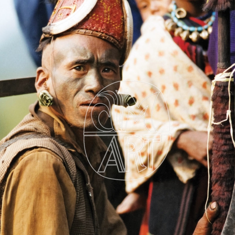 "Konyak man Longwa Village Nagaland, 2001"
