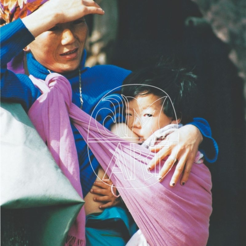 Apa Tani woman and baby Reru Village Arunachal Pradesh, 2000