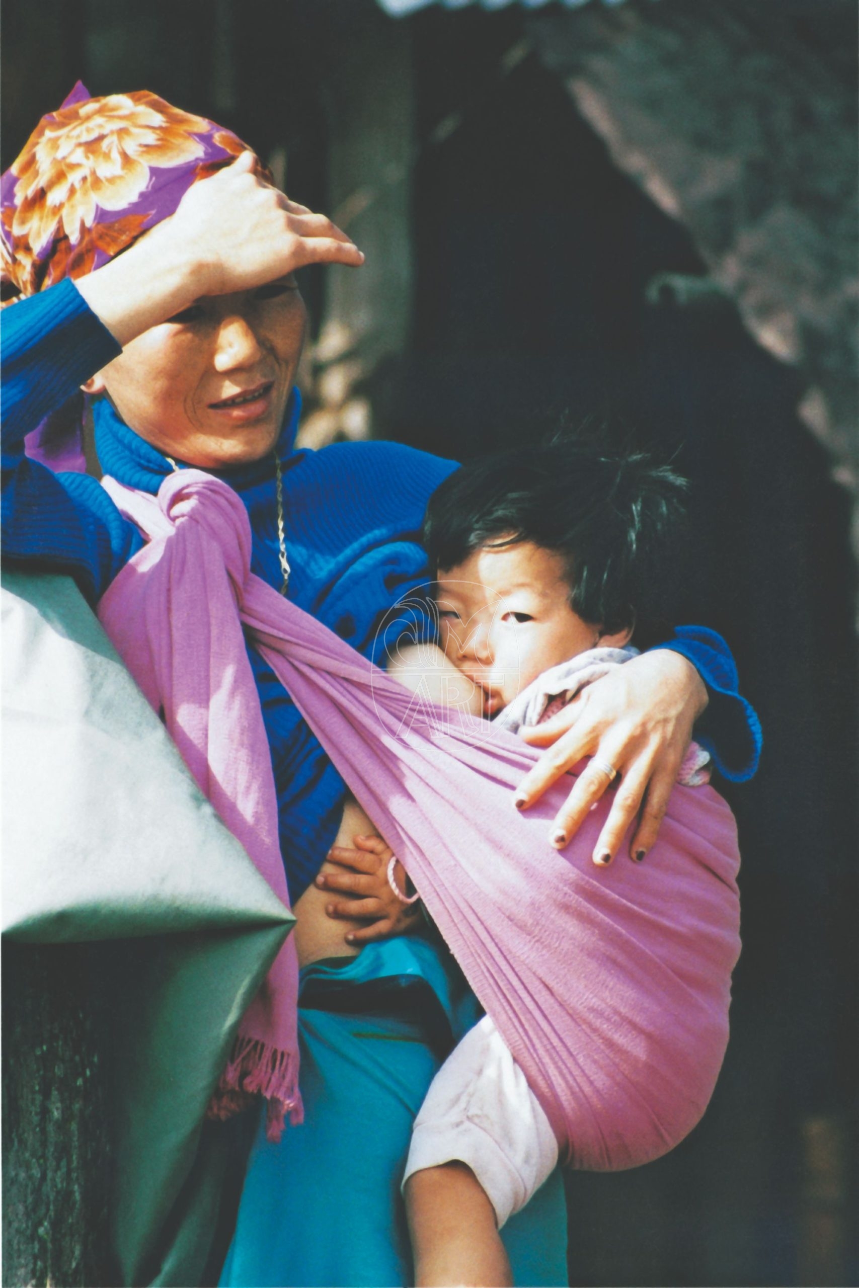 Apa Tani woman and baby Reru Village Arunachal Pradesh, 2000