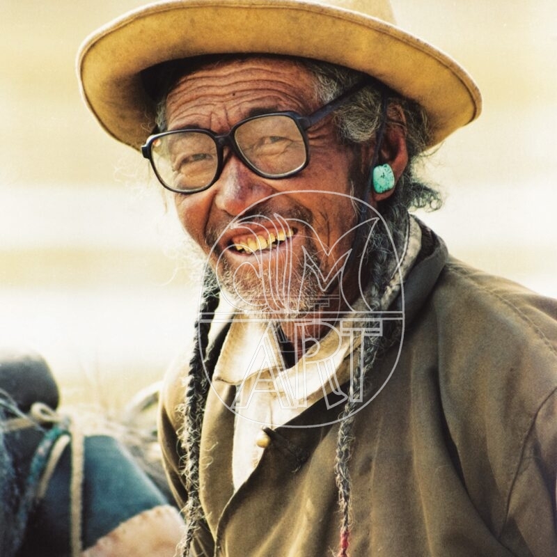 "Tibetan Man Saga, Tibet, 2002 "